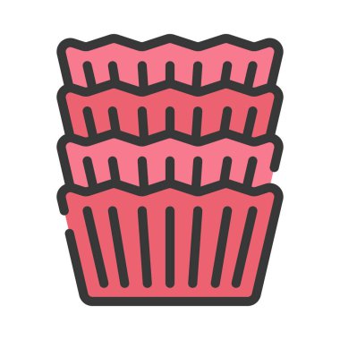 Kek Davaları Simgesi Basit Vektör İllüstrasyonu