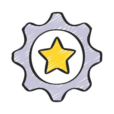 Simge Basit Vektör İllüstrasyonunu Yönet