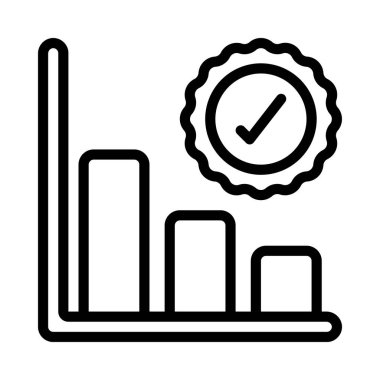 Grafiksel grafik diyagramı simgesi silueti