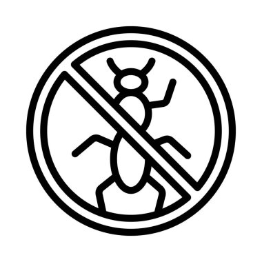 Karınca Simgesi Yok Basit Vektör İllüstrasyonu