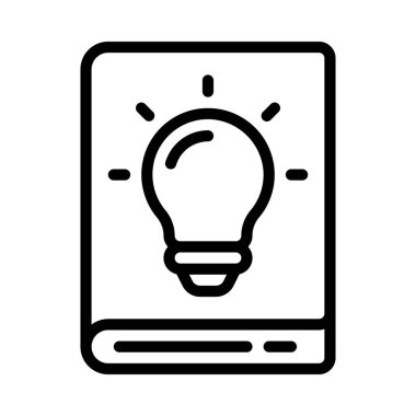 Fikir Kitabı web simgesi vektör illüstrasyonu