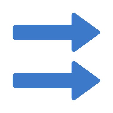 İki Ok web simgesi vektör illüstrasyonu