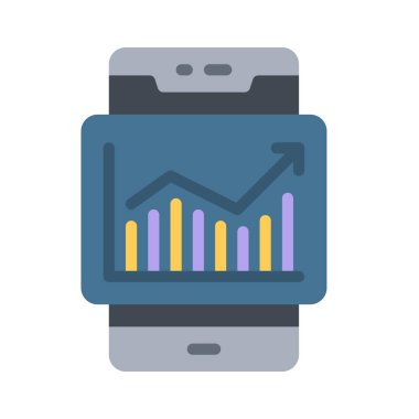 analitik web simgesi vektör illüstrasyonu