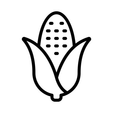 mısır bitkisi vektör düz simgesi