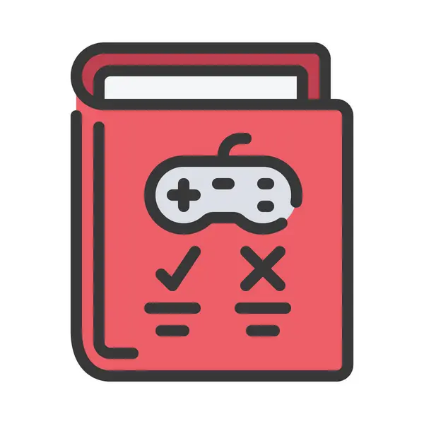 Spielregeln Web Icon Vektor Illustration — Stockvektor