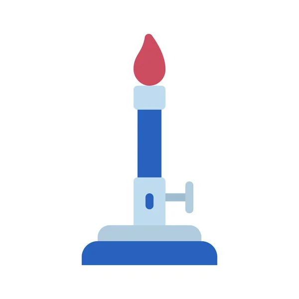 Bunsen Burner Web Icon Vector Illustration — Stock Vector