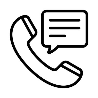 telefon çağrısı web simgesi vektör illüstrasyonu