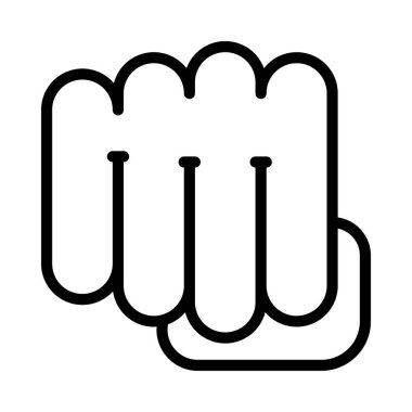 Yumruk Yumruk simgesi, vektör illüstrasyonu basit tasarım