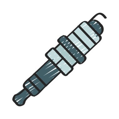 buji simgesi, vektör illüstrasyonu basit tasarım