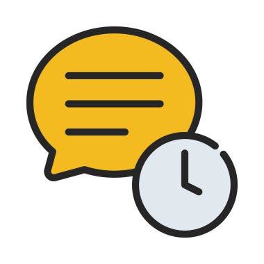 İleti Günlük Kaydı simgesi, vektör çizimi 