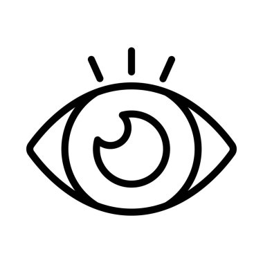 vizyon web simgesi, vektör illüstrasyonu              