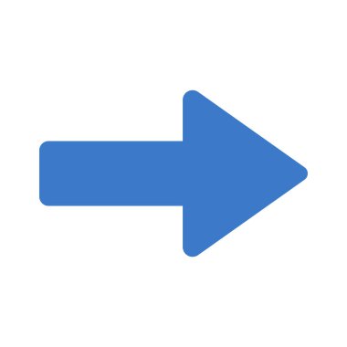 Sağ ok web simgesi vektör illüstrasyonu