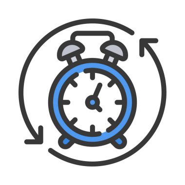 Saat Ağı ikon vektör illüstrasyonunu Yuvarla