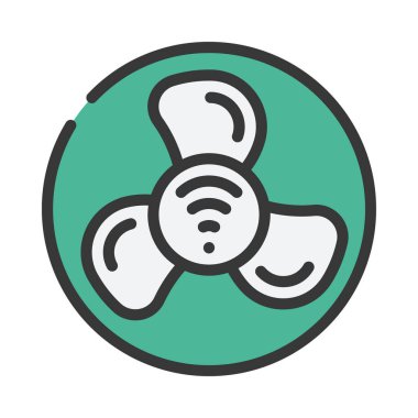 fan simgesi, vektör illüstrasyonu