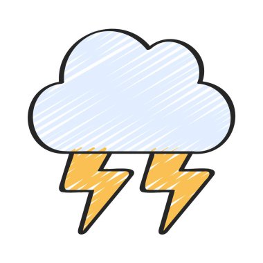 Aydınlatılan Bulut web simgesi vektör çizimi