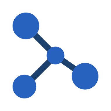 Moleküller web simgesi vektör çizimi