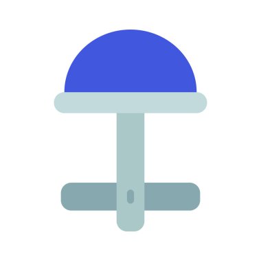 Yuvarlak Üst Kol Bağlantıları Simgesi Basit Vektör İllüstrasyonu