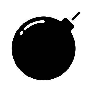 Bomba Web simgesi düz tasarım, vektör illüstrasyonu