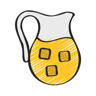 Sürahi simge vektör çizim