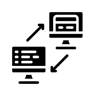 Web simgesi, vektör illüstrasyonunu serbest bırakmak için kod                                                   