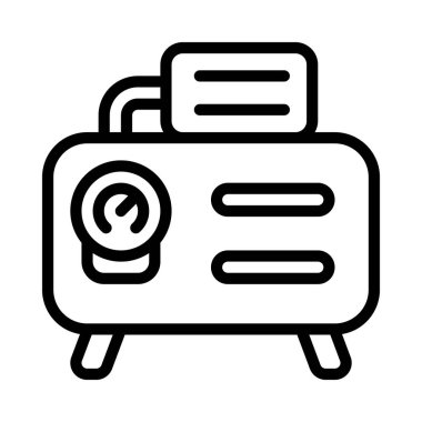 Araba Oluşturucu Simgesi Basit Vektör İllüstrasyonu