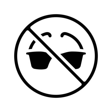 güneş gözlüğü web simgesi vektör illüstrasyonu