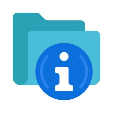 Bilgi Dizini simgesi, vektör illüstrasyonu 