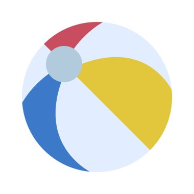 Beach Ball web simgesi vektör illüstrasyonu