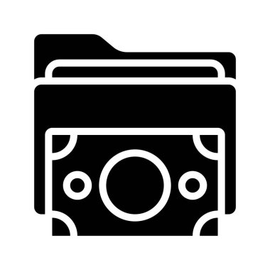 Para Dizini simgesi, vektör illüstrasyonu 