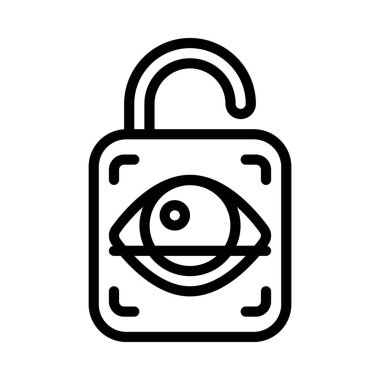 Retina Tarama Web simgesi vektör çizimi