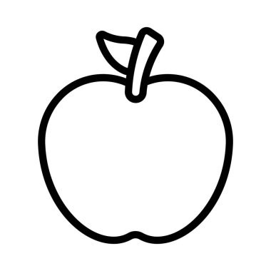 elma meyvesi tasarım simgesi
