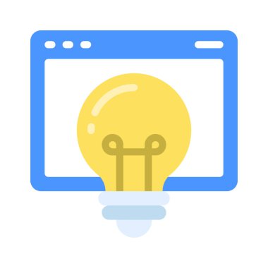 Web sitesi Fikirleri web simgesi vektör illüstrasyonu