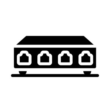 Ağ Değiştirme simgesi düz tasarım, vektör illüstrasyonu              