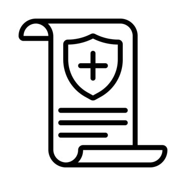 Sağlık Politikası Web ikonu vektör illüstrasyonu