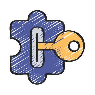 Bulmaca Anahtarı vektör çizimi 