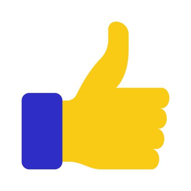 Geri bildirim simgesi, vektör illüstrasyonunu Başparmaklar 