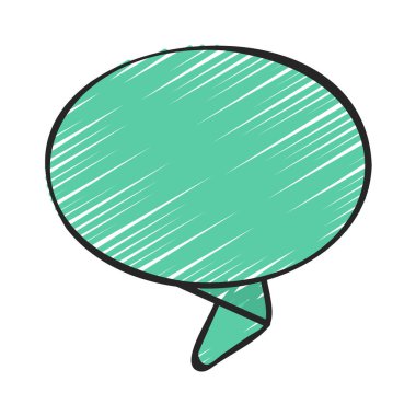 Dairesel İleti simgesi, vektör illüstrasyonu  