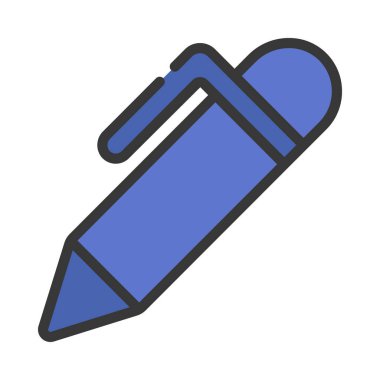 kalem simgesi, vektör illüstrasyonu basit tasarım