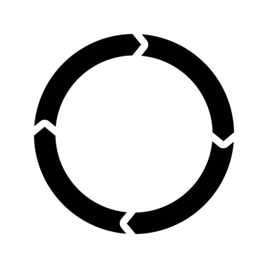 Süreç Arrow web simgesi vektör illüstrasyonu