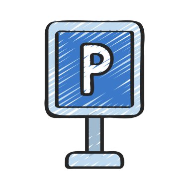 Parking web icon vector illustration