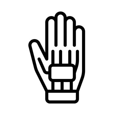 eldiven ağ ikonu vektör illüstrasyonu