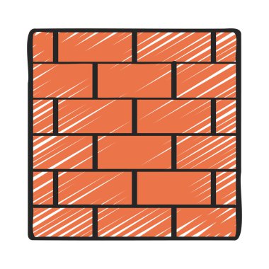 Brick Wall web simgesi vektör illüstrasyonuName