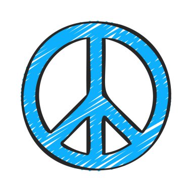  Barış İşareti vektör çizimi tasarımı
