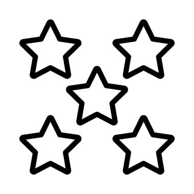 yıldızlar web simgesi vektör illüstrasyonu                                                  