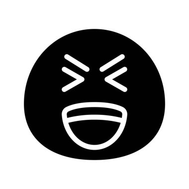 Gülen ağ simgesi vektör illüstrasyonu