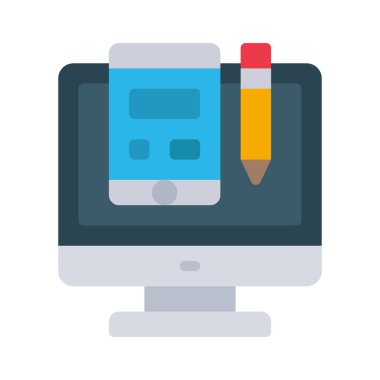 Ui Tasarım Uygulaması Web simgesi vektör çizimi