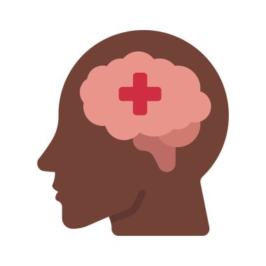 Ruh Sağlığı Web simgesi vektör illüstrasyonu