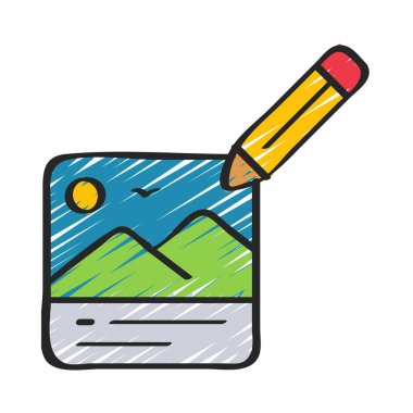 İçerik ağ ikonu vektör illüstrasyonu tasarla