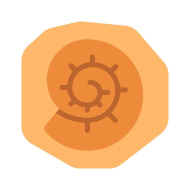 Fosil ağ ikonu vektör illüstrasyonu