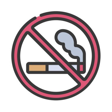 Smoking Web simgesi vektör çizimi yok